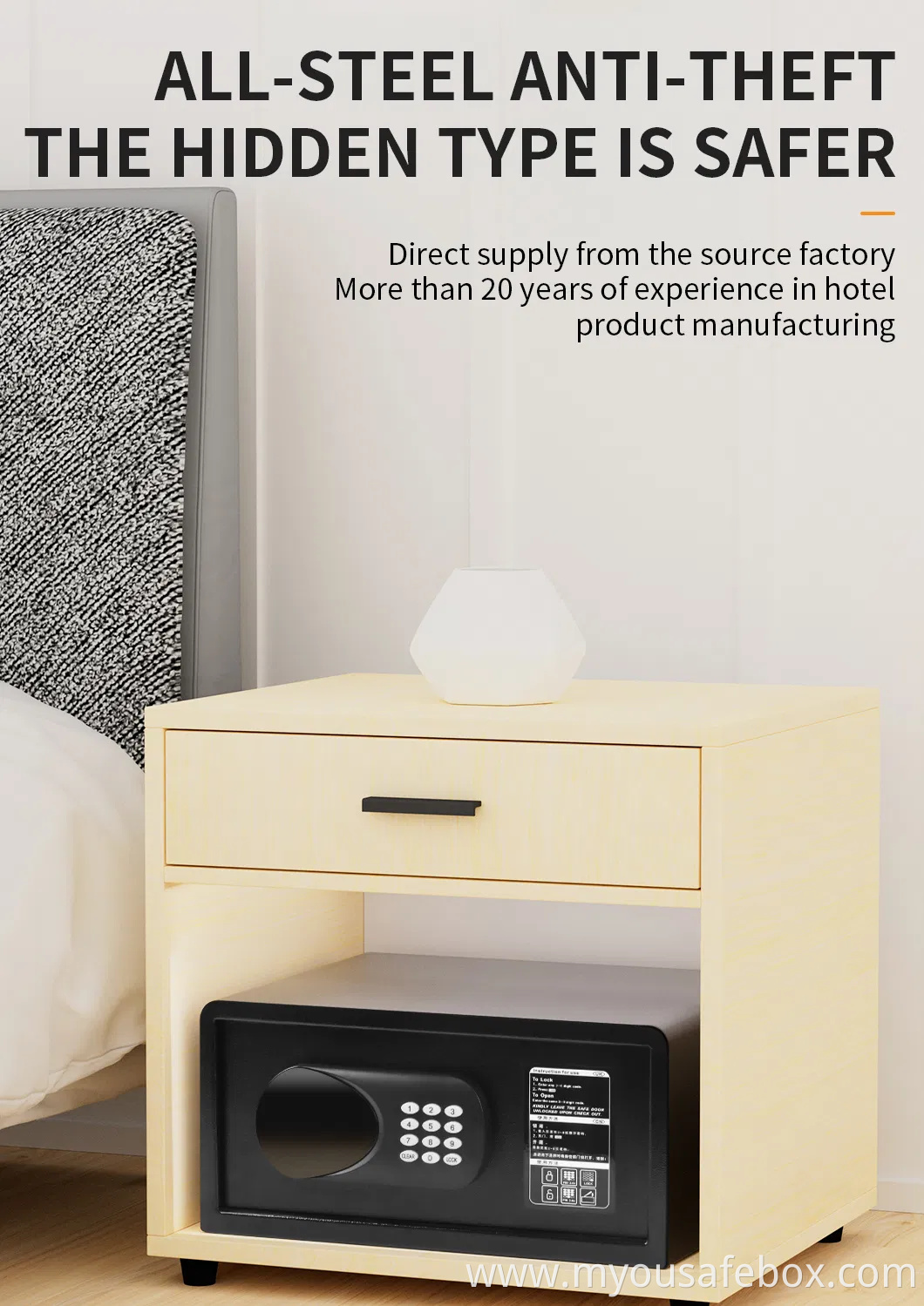 Premium Digital Hotel Safes for Home and Office Security